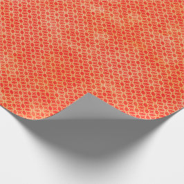 Oranje geometrisch patroon cadeaupapier