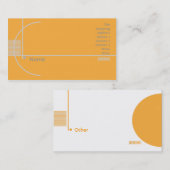 Oranje geometrisch - zakelijk visitekaartje (Voorkant / Achterkant)