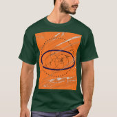 ORANJE GEOMETRISCHE KUNST T-SHIRT (Voorkant)