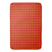 Oranje Geometrische Mesh Badmat (Voorkant Verticaal)