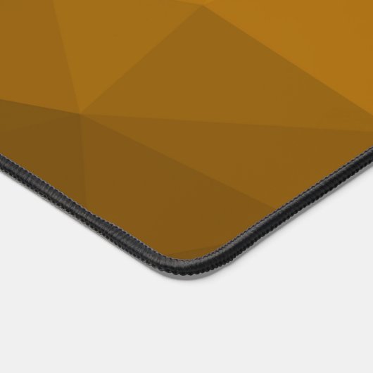 Oranje Geometrische Mesh Pattern monogram Bureaumat (Hoek)