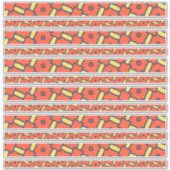 Oranje geometrische plakboekranden sticker (Voorkant)