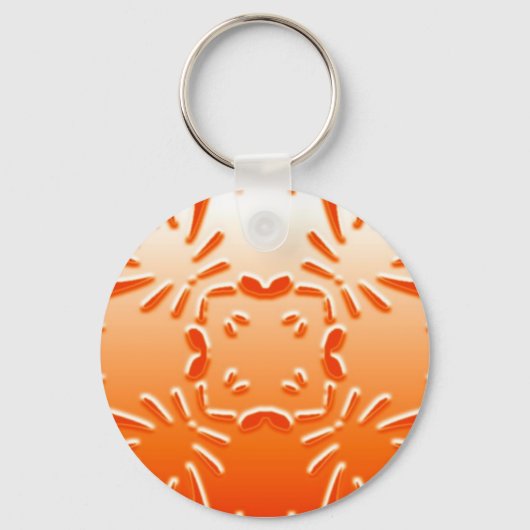 oranje gepatterde sleutelhanger (Voorkant)
