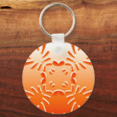 oranje gepatterde sleutelhanger (Voorkant)