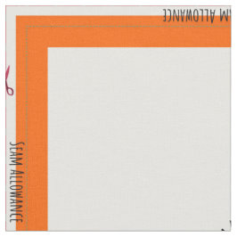 Oranje gepersonaliseerde eenvoudige quilt label ho stof