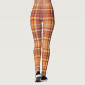 Oranje geplakt kleuropbrengstontwerp leggings (Achterkant)