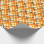 Oranje geplakt omlooppapier cadeaupapier (Hoek)