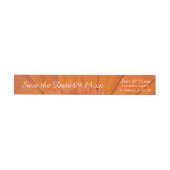 Oranje Gerber Daisy Bruiloft Save the Date (Individueel)