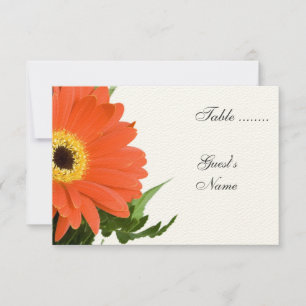 Oranje Gerber Trouw Tafel Nummer Kaart