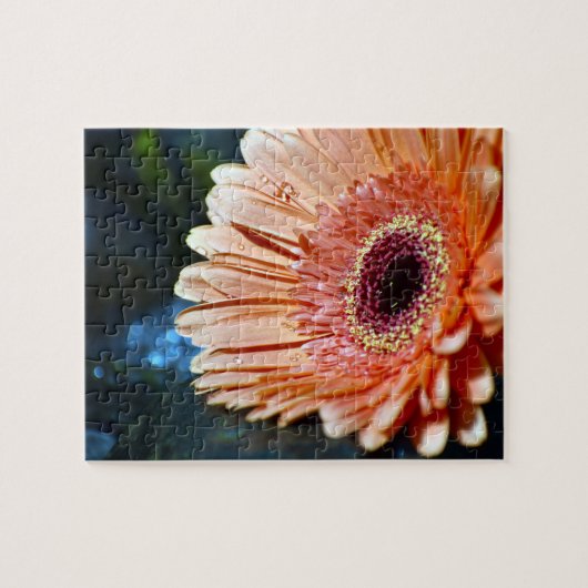 Oranje Gerbera bloemenfoto Legpuzzel (Horizontaal)