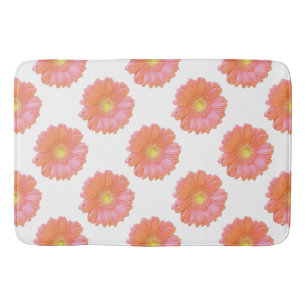 Oranje gerbera daisy badmat