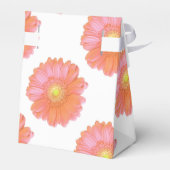 Oranje gerbera daisy bedankdoosjes (Achterkant)