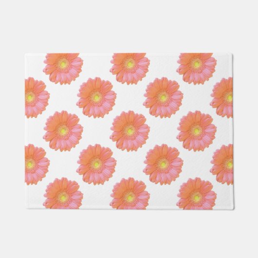 Oranje gerbera daisy deurmat (Voorkant)