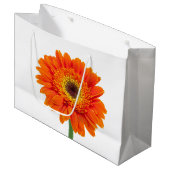 Oranje Gerbera Daisy Flower Large Cadeautasje (Voorkant Gekanteld)