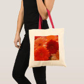 Oranje Gerbera Daisy Flowers Art Canvas tassen (Voorkant (product))