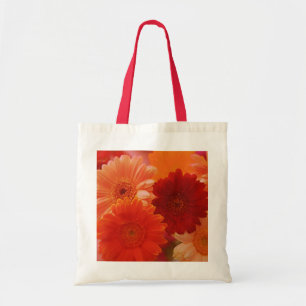Oranje Gerbera Daisy Flowers Art Canvas tassen