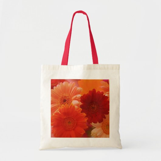 Oranje Gerbera Daisy Flowers Art Canvas tassen (Voorkant)