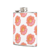 Oranje gerbera daisy heupfles (Links)