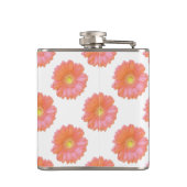 Oranje gerbera daisy heupfles (Achterkant)