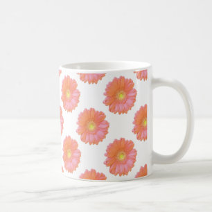 Oranje gerbera daisy koffiemok