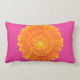 oranje gerbera daisy kussen