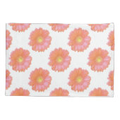Oranje gerbera daisy kussensloop (Achterkant)