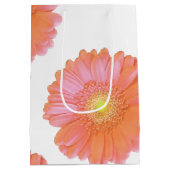 Oranje gerbera daisy medium cadeauzakje (Achterkant)