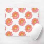 Oranje gerbera daisy muismat (Met muis)