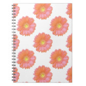 Oranje gerbera daisy notitieboek (Voorkant)