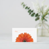 Oranje Gerbera Daisy Speciale Gelegenheid Plaats K Plaatskaartje (Staand voorkant)
