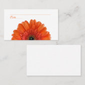 Oranje Gerbera Daisy Speciale Gelegenheid Plaats K Plaatskaartje (Voorkant / Achterkant)