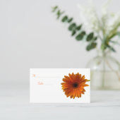 Oranje Gerbera Daisy Speciale Gelegenheid Plaats K Plaatskaartje (Staand voorkant)