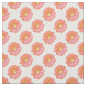 Oranje gerbera daisy stof (Swatch)