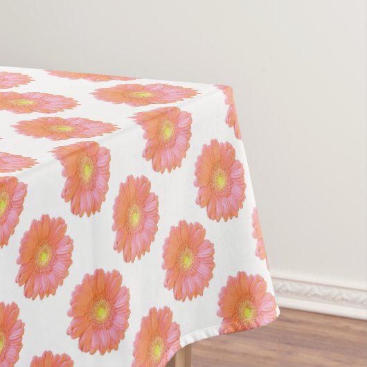 Oranje gerbera daisy tafelkleed (Voorbeeld)