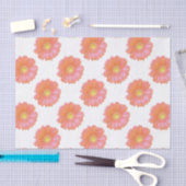 Oranje gerbera daisy tissuepapier (Craft)