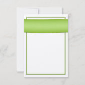 Oranje Gerbera Madeliefje Groene Trouw Antwoordkaa RSVP Kaartje (Achterkant)