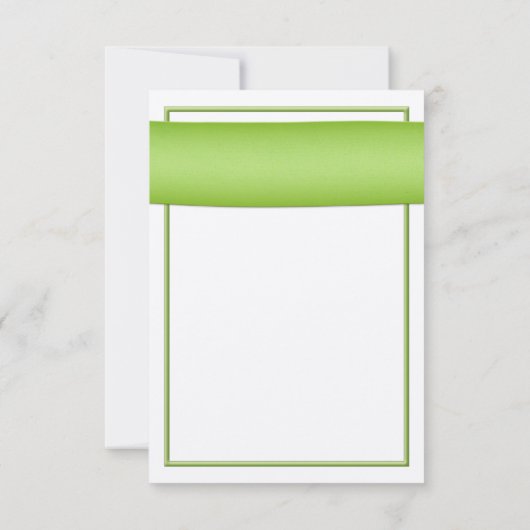 Oranje Gerbera Madeliefje Groene Trouw Antwoordkaa RSVP Kaartje (Achterkant)