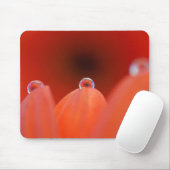 Oranje Gerbera Refraction Mousepad Muismat (Met muis)