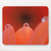Oranje Gerbera Refraction Mousepad Muismat (Voorkant)