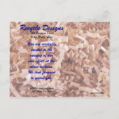 Oranje gerimpelde flarden uitnodiging briefkaart (Achterkant)