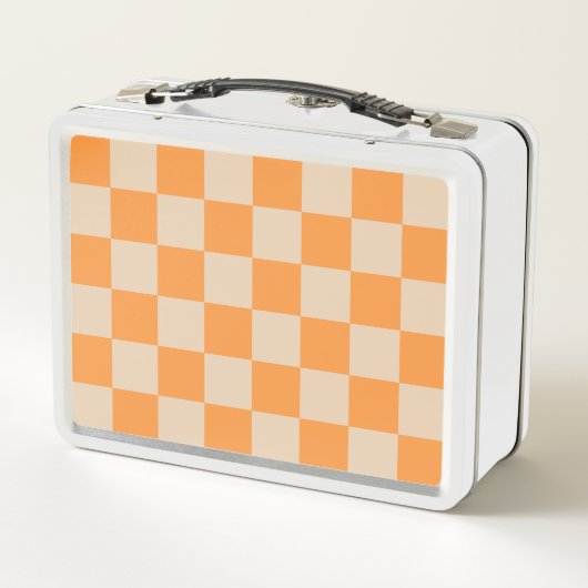 Oranje geruit ginghpatroon (Achterkant)