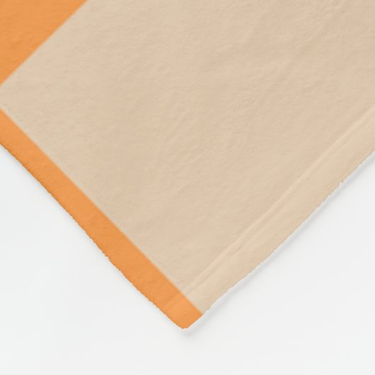 Oranje geruit ginghpatroon fleece deken (Hoek)
