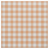 Oranje geruite Gingham Plaid Stof (Swatch)
