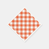 Oranje geruite Herfst landenpatroon Servet (Hoek)