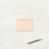 oranje geruite notities post-it® notes (Op bureau)