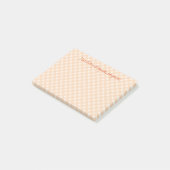 oranje geruite notities post-it® notes (Schuin)