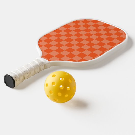 Oranje geruite pickleballpaddle pickleball paddle (Laag 2)