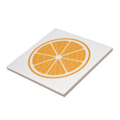 Oranje gestileerde vruchtenplak tegeltje (Zijkant)