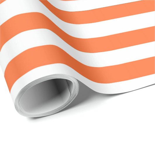 Oranje gestreept cadeaupapier (Rol Hoek)