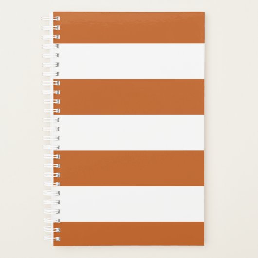 Oranje gestreept planner (Voorkant)